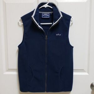 Lauren James Co. Vest Womens S Navy Blue Fleece Blakely Outdoor Preppy Nautical
